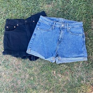 bundle of 2 denim shorts women size 8 preowned wild fable summer vacation vacay